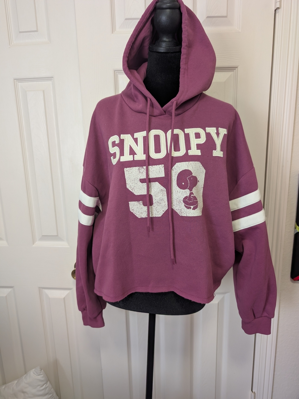 Aeropostale Mauve Snoopy 58 Graphic Hoodie